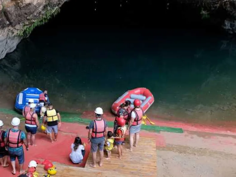 Altınbeşik Cave & Ormana Village Tour from Side: Boat Ride on Turkey's Largest Underground Lake