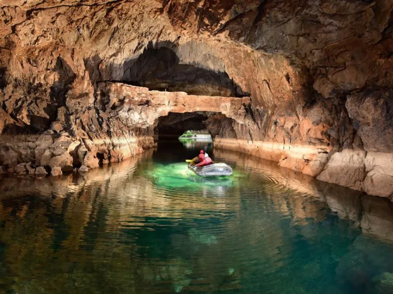 Altınbeşik Cave & Ormana Village Tour from Side: Boat Ride on Turkey's Largest Underground Lake