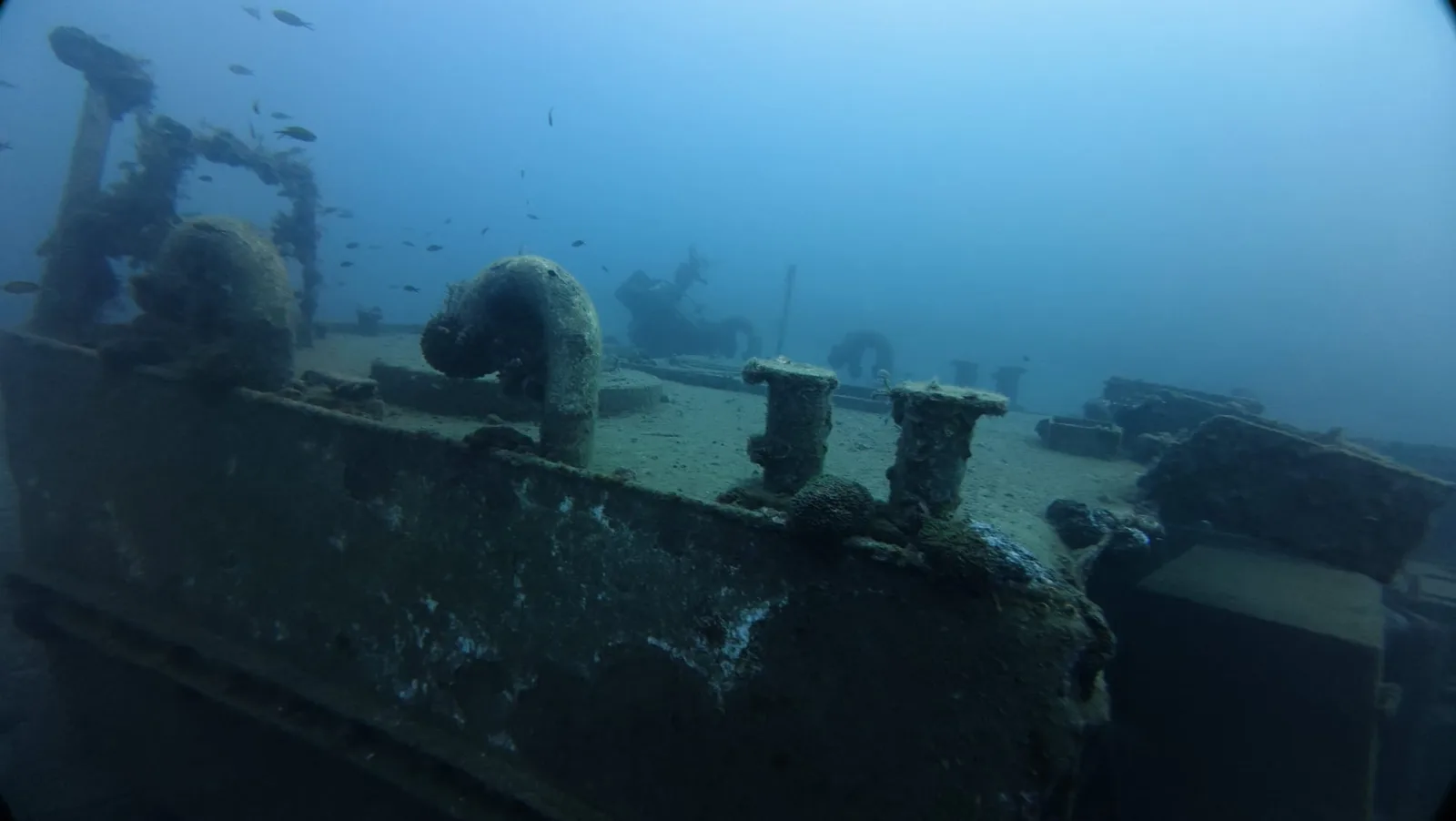 sunken vehicle wreck antalya coast