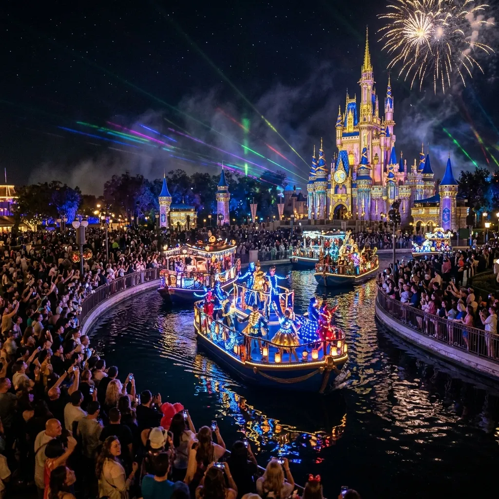Land of Legends Night Show & Boat Parade: Belek's Magical Evening with Hotel Transfer