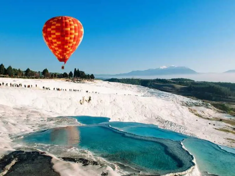Pamukkale Hot Air Balloon Tour — Sunrise Flight over the Travertines with Hotel Pickup