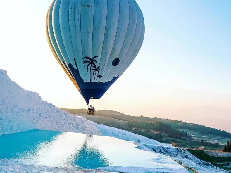 Pamukkale Hot Air Balloon Tour — Sunrise Flight over the Travertines with Hotel Pickup