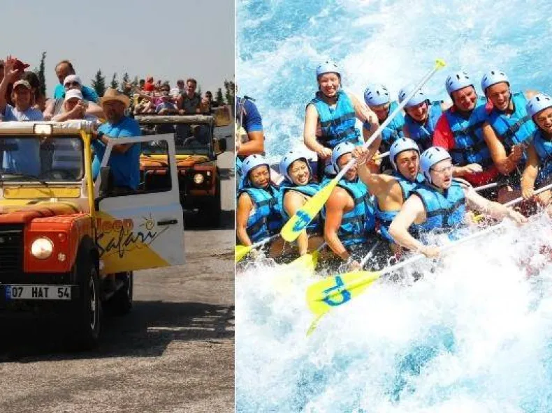 Side Rafting and Jeep Safari Combo Tour