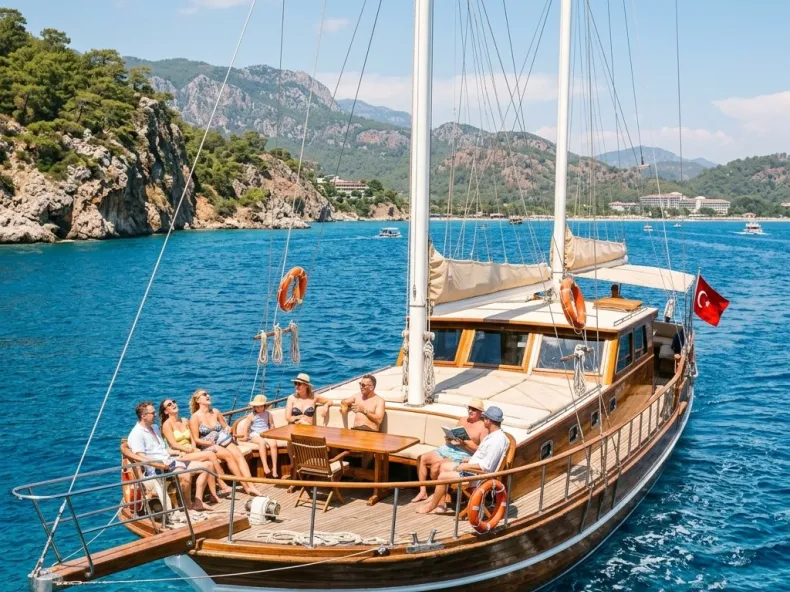 Side Boat Tour: A Full Day on the Turquoise Mediterranean