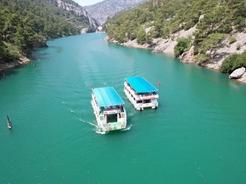 Green Canyon Catamaran Cruise from Side: Calm Waters & Wild Nature