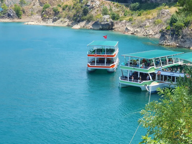 Green Canyon Catamaran Cruise from Side: Calm Waters & Wild Nature