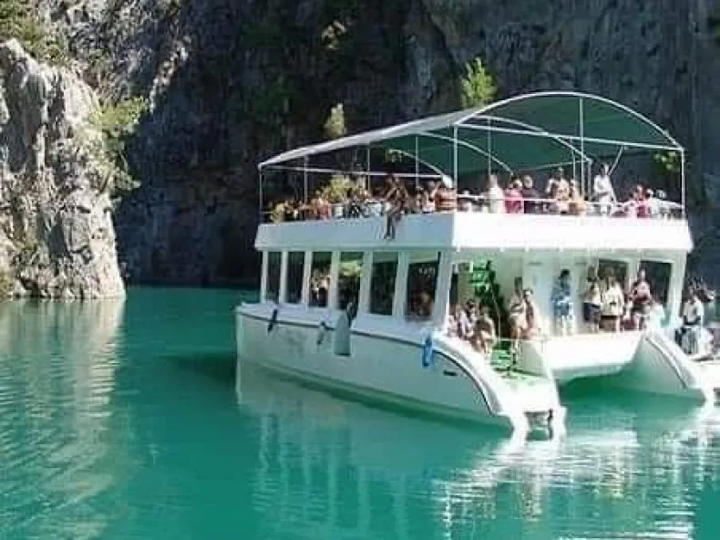Green Canyon Catamaran Cruise from Side: Calm Waters & Wild Nature