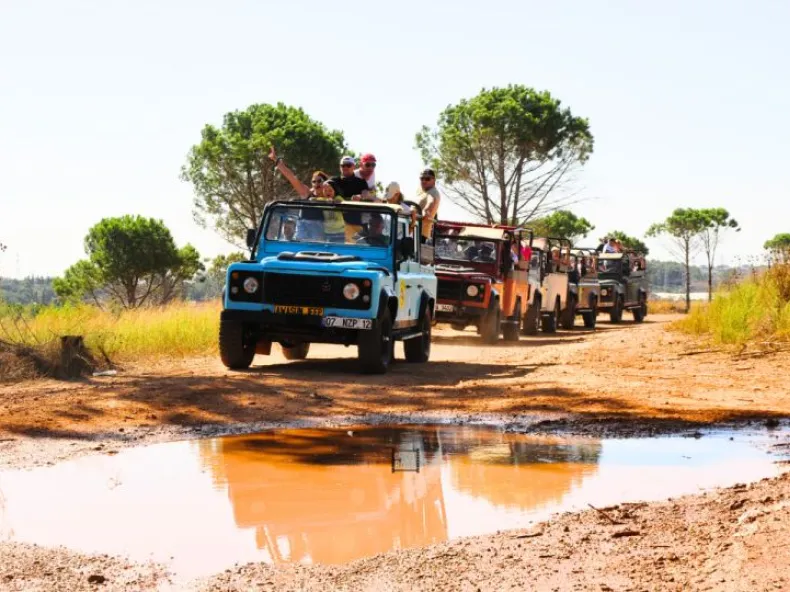 Side Night Jeep Safari with Dinner and Catamaran Party Cruise