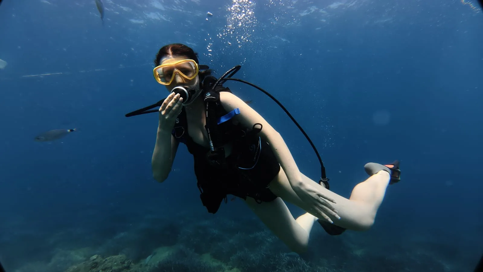 diver portrait mediterranean side