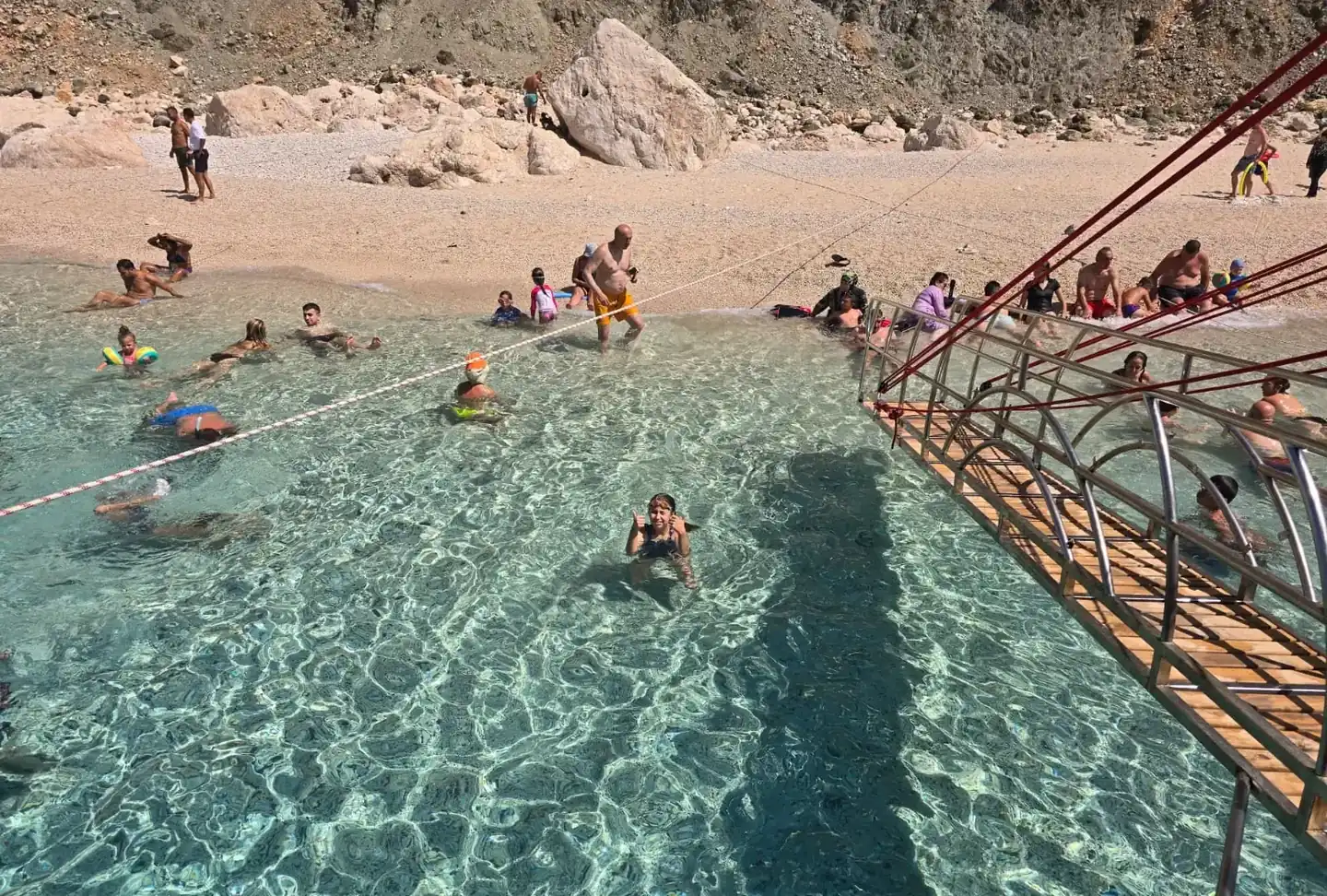 Swimming stop in Suluada's turquoise bay on the Antalya boat trip [owner]