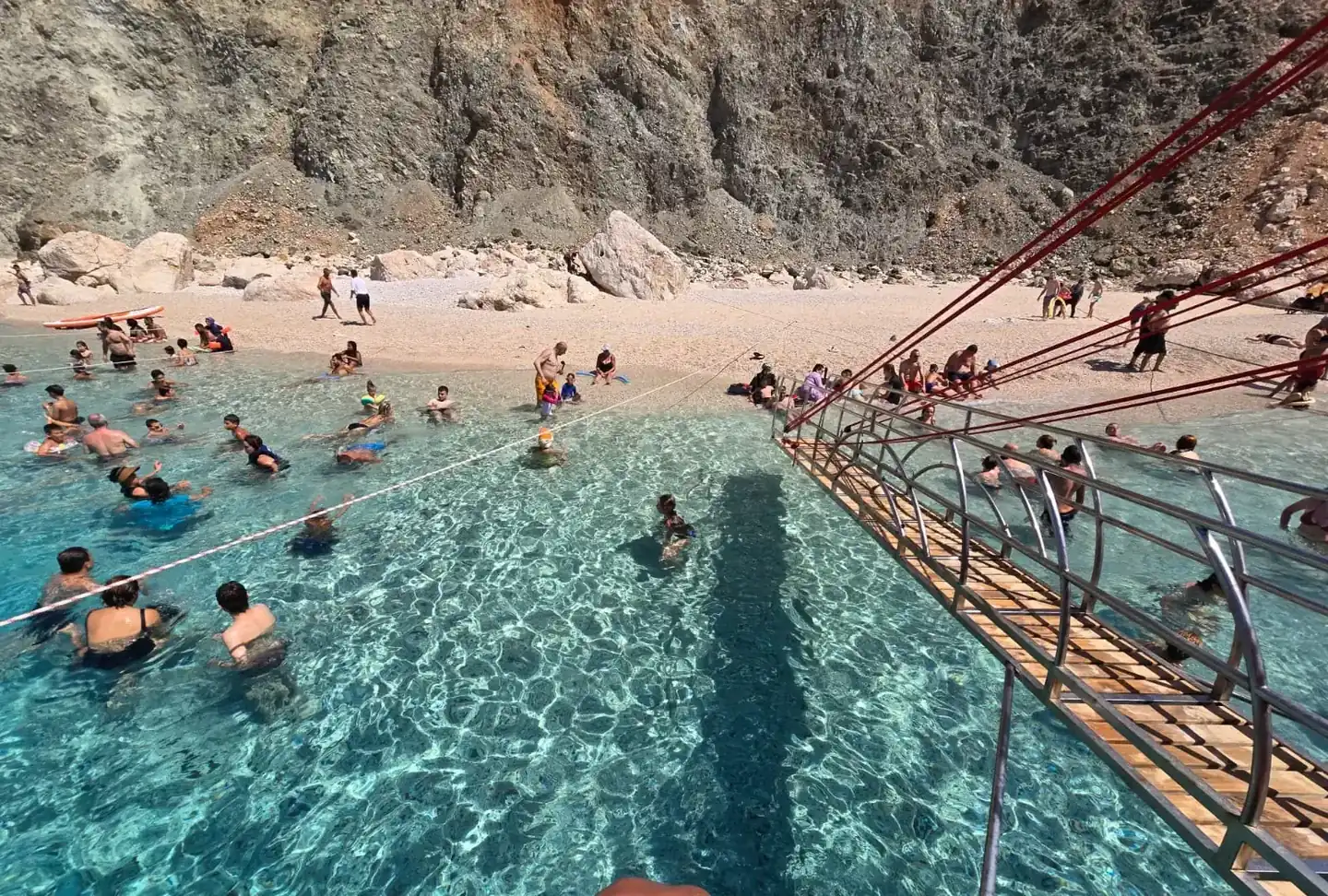 Swimming stop in Suluada's turquoise bay on the Antalya boat trip [owner]