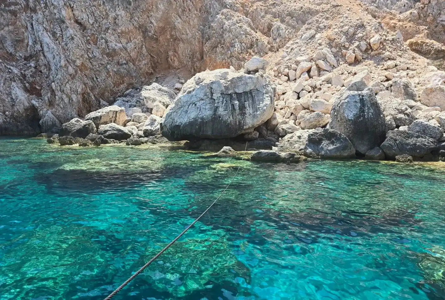Swimming stop in Suluada's turquoise bay on the Antalya boat trip [owner]